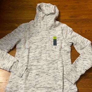 Kohls ultra fleece hoodie off white and black